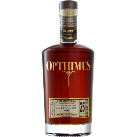 Opthimus Rhum Vieux 25 étui 38° 70 cl République Dominicaine