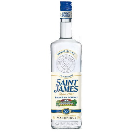 Saint James Rhum Blanc 55° 1L Martinique