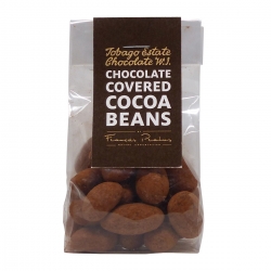 Tobago Cocoa estate chocolate covered beans fèves de Cacao enrobées chocolat 50 g