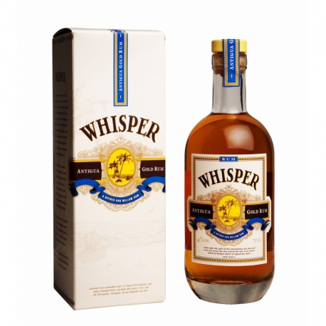 Whisper Rhum ambré Antigua gold rum 40° 70 cl Antigue