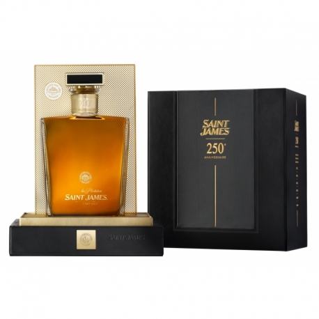 Saint James Rhum Vieux Cuvée 250 ans Prestige carafe coffret 43° 70 cl Martinique