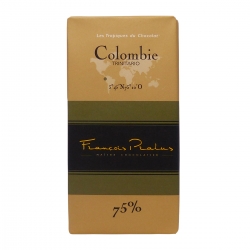 Pralus tablette de chocolat colombie 75% 100 g