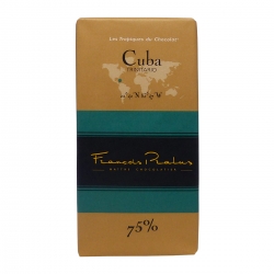 Pralus tablette de chocolat cuba 75% 100 g