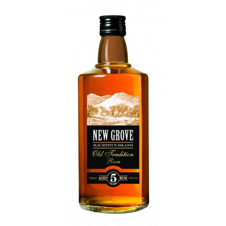 New grove Rhum Vieux 5 ans old tradition 40° 70 cl Île Maurice