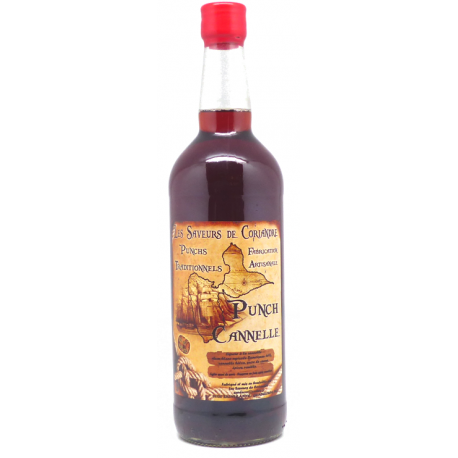 Saveurs de Coriandre Punch cannelle 30° 1L Guadeloupe