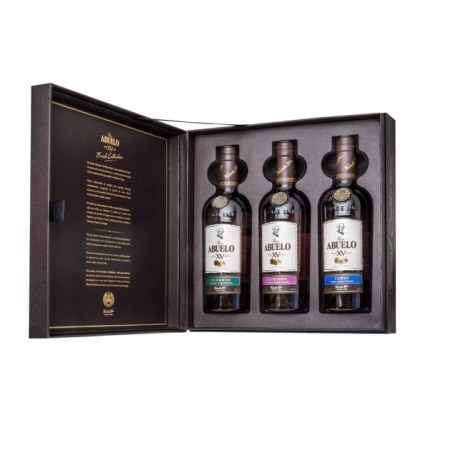 Abuelo Rhum Vieux Finish 15 ans coffret tri pack 3x20 cl 40° 60 cl Panama