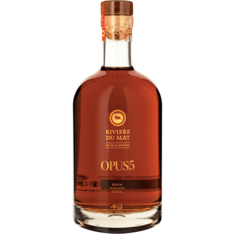 Rivière du Mat Rhum Vieux Opus 5 étui 43° 70 cl Réunion