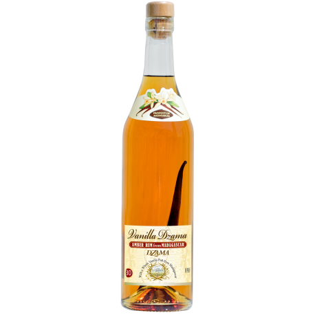 Dzama Rhum Épicé vanille +1 gousse vanille 40° 70 cl Madagascar