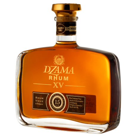 Dzama Rhum Vieux XV 15 ans carafe coffret 45° 70 cl Madagascar