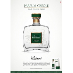 Clèment Rhum Blanc colonne créole carafe 49,6° 70 cl Martinique