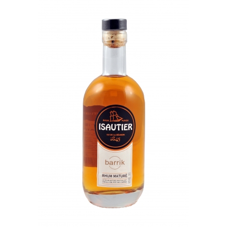 Isautier Rhum ambré mature en barrik 40° 70 cl Réunion