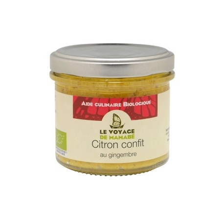 Le Voyage de Mamabé Citron Confit au Gingembre bio 105g