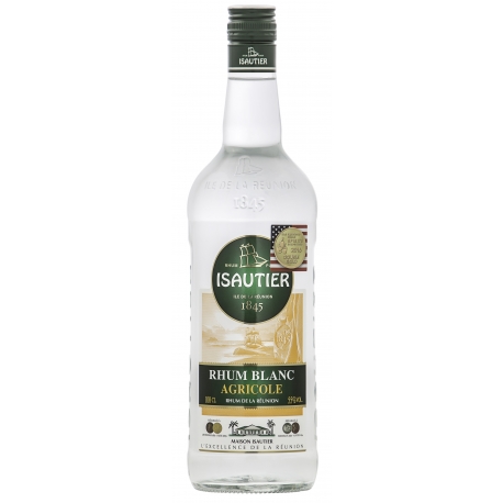 Isautier Rhum Blanc agricole 55° 1L Réunion