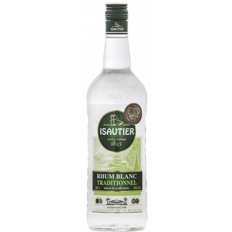 Isautier Rhum Blanc traditionnel 49° 1L Réunion