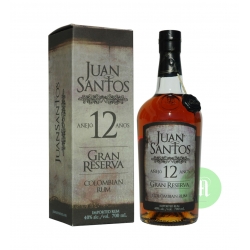 Juan santos Rhum Vieux 12 ans 40° 70 cl Colombie