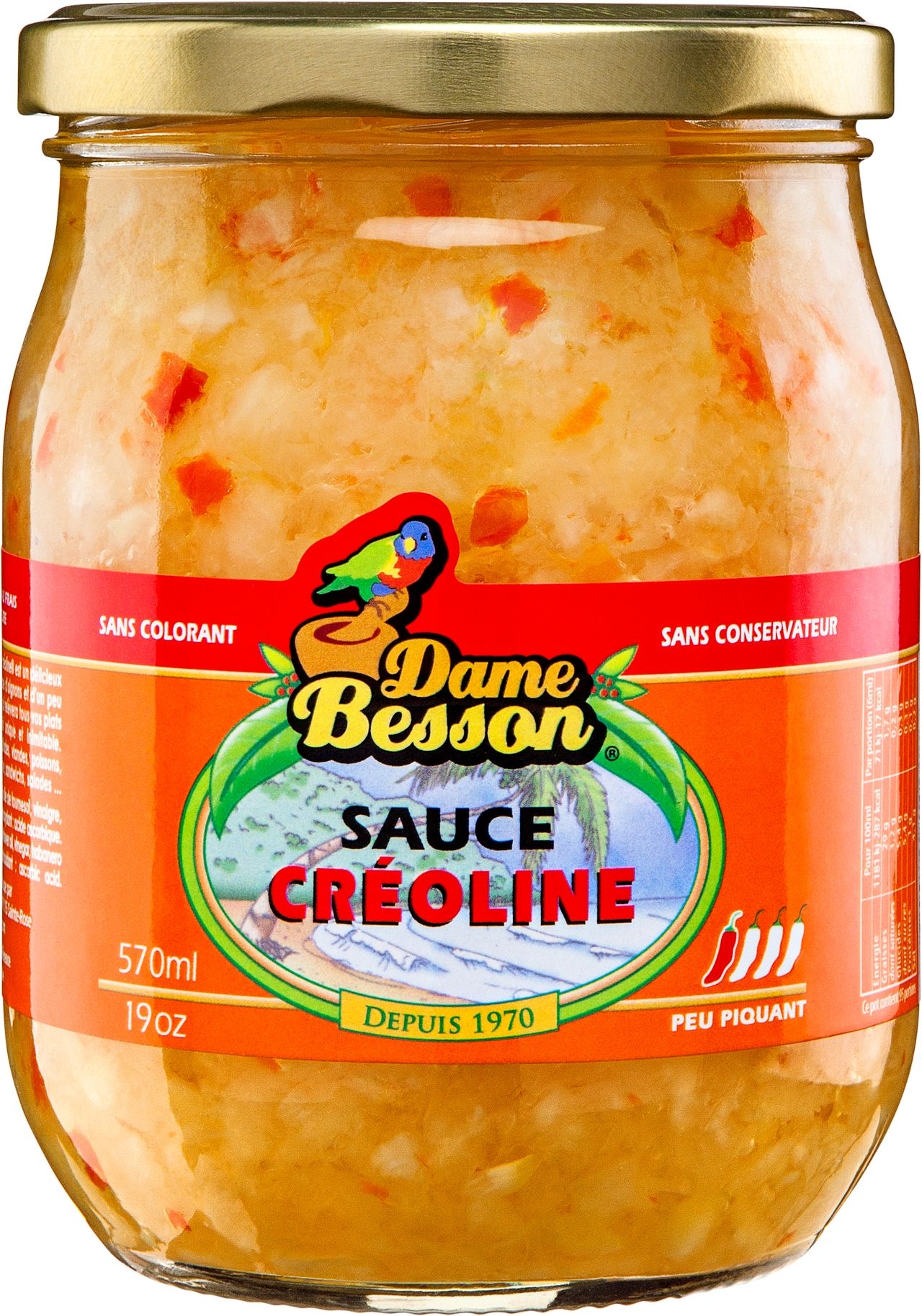 Sauce créoline DAME BESSON 320ml