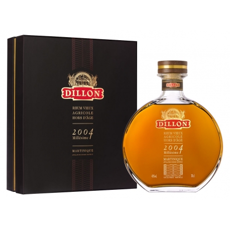 Dillon Rhum Vieux Millésime 2004 carafe coffret 43° 70 cl Martinique