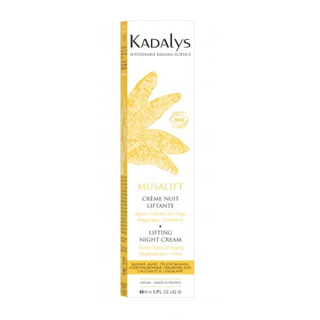 Kadalys Musalift Visible Wrinkles - Night Cream Organic Yellow Banana