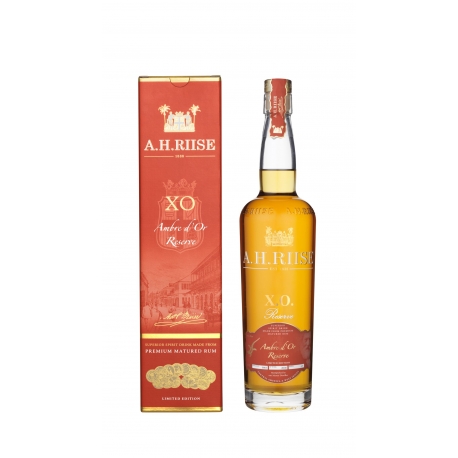 AH Riise XO Ambre d'Or boisson spiritueuse à base de rhum 42° 70 cl Iles Vierges USA