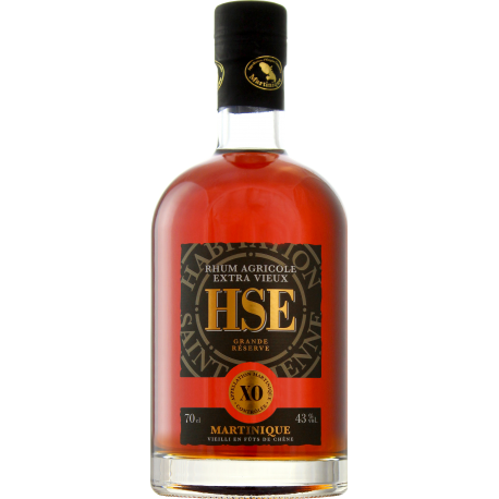 HSE Rhum Vieux XO grde réserve 6 ans 43° 70 cl Martinique