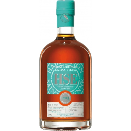 HSE Rhum Vieux 2013 Finition Single Malt Rozelieures 44° Martinique
