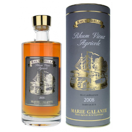 Bielle Rhum Vieux 10 ans 2008 étui 45° 70 cl Marie Galante