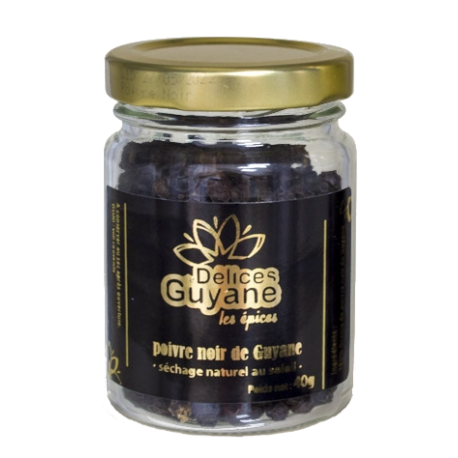 Délices de Guyane Poivre Noir de Guyane en Grain 40g