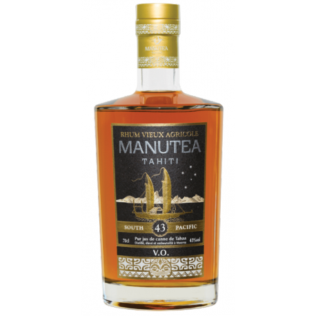 Manutea Rhum Vieux VO 43° Polynesie Française