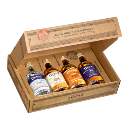 Depaz Coffret Dégustation mignonnettes 4 x 5cl Martinique