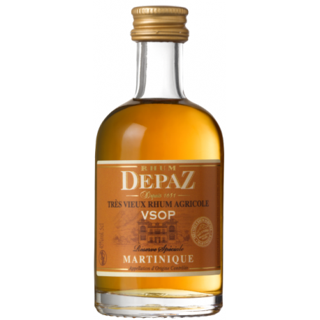 Depaz Rhum Vieux VSOP Réserve Spéciale mignonnette 45° 5 cl Martinique