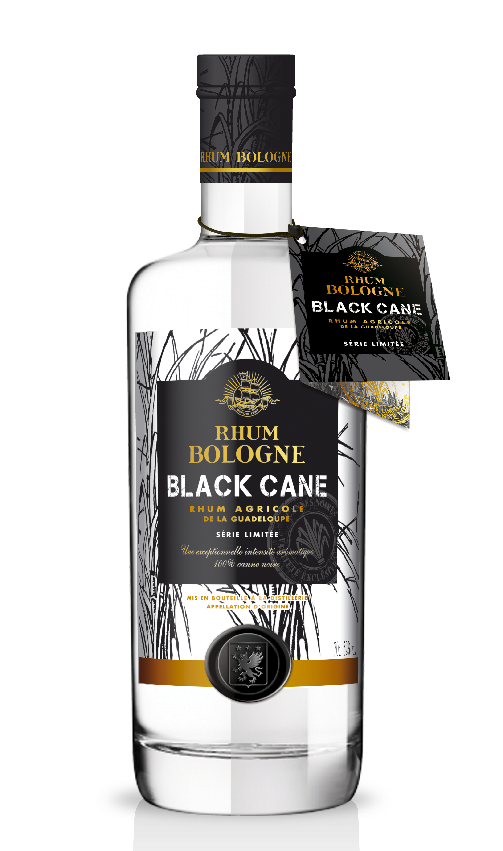 Rhum Bologne Black Cane + Etui