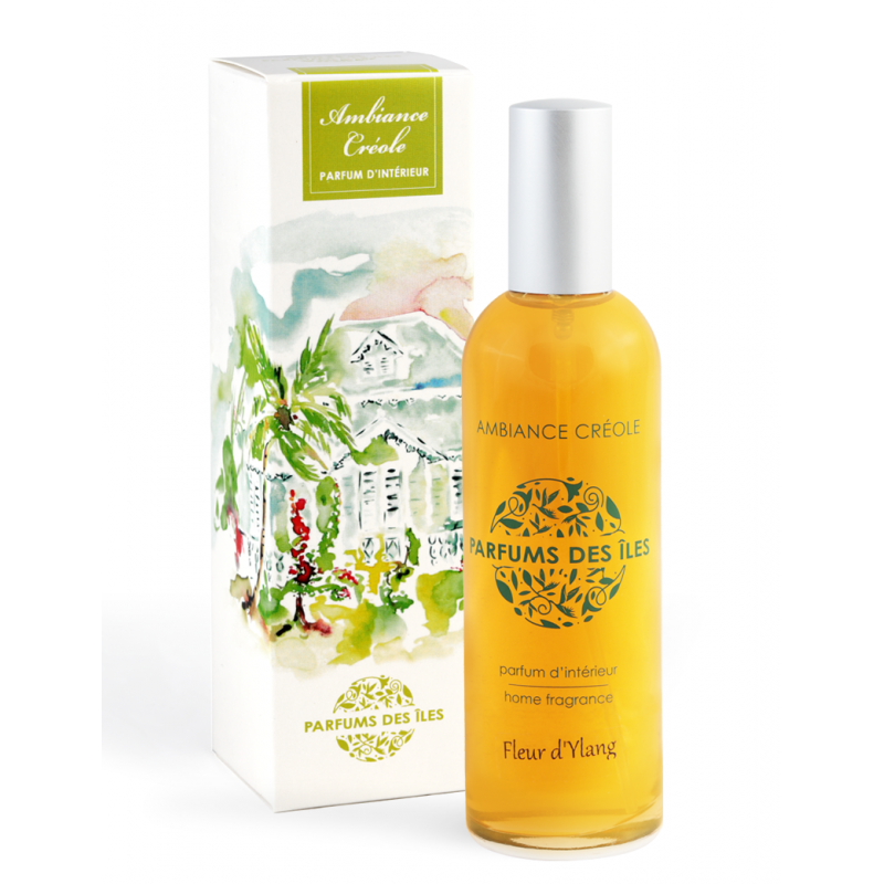 Parfums des Iles Parfum d'Intérieur Ambiance Créole Fleur d'Ylang spray  100ml - Christian de Montaguère