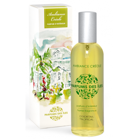 Parfums des Iles Parfum d'Intérieur Ambiance Créole Cocktail Tropical 100ml