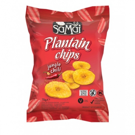 Samai chips de banane  plantain pimentées 75 g
