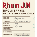 JM Rhum Vieux Sélection Bar 1802 Single Barrel 57,55° Martinique