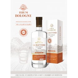 Bologne Rhum Blanc Premium La Batterie étui 58,6° Guadeloupe