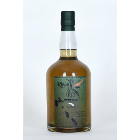 Rhum & KO Rhum Arrangé Plante Verte Basilic 36° 70 cl