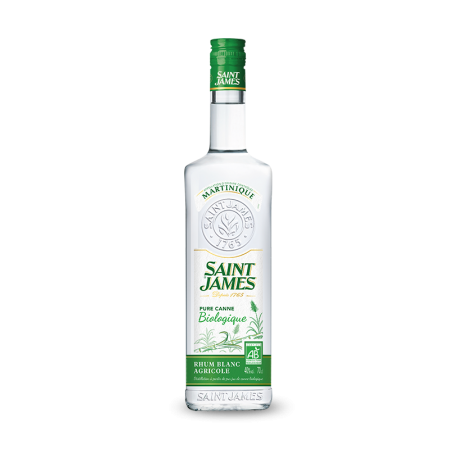 Saint James Rhum Blanc Imperial Bio 40° Martinique