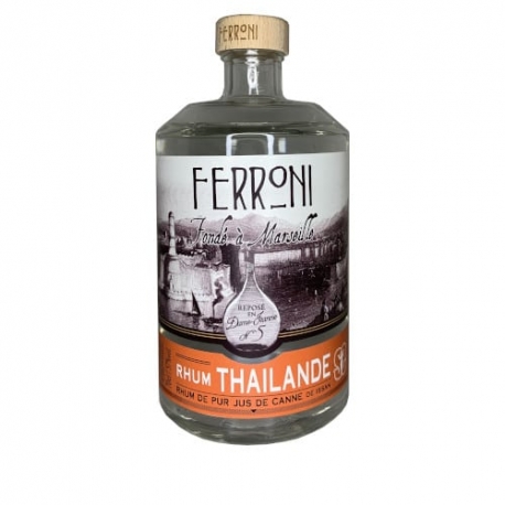 Ferroni Rhum Blanc la Dame Jeanne N° 5 Thaïlande 57° 70 cl