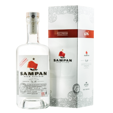 Sampan Rhum Blanc Full Proof étui 65° Vietnam