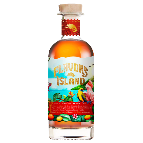 Flavors Island Agruma' Beach boisson spiritueuse à base de rhum 35°