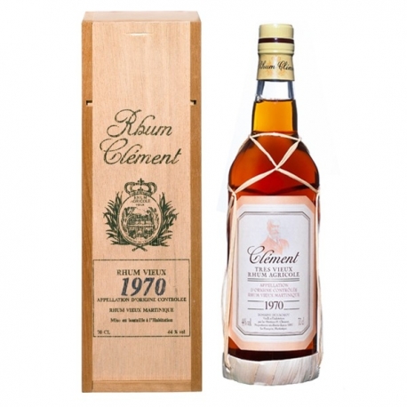 Clèment Rhum Vieux 1970 coffret 44° 70 cl Martinique