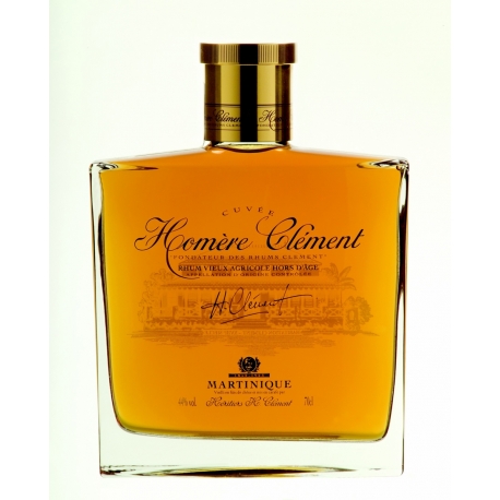 Clèment Rhum Vieux Cuvée Homère carafe étui  44° 70 cl Martinique