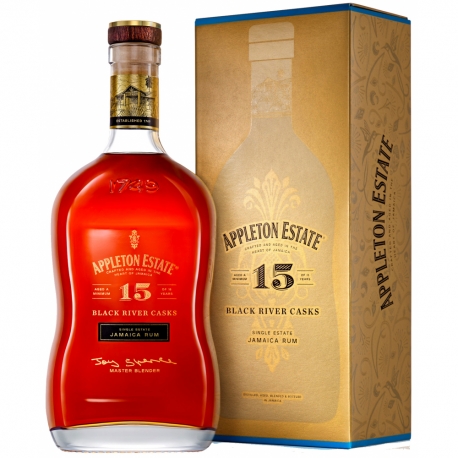 Appleton Rhum Vieux 15 ans Black River Cask étui 43° Jamaïque