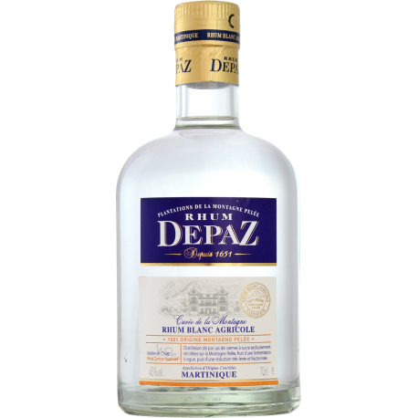 Depaz Rhum Blanc cuvée de la montagne 45° 70 cl de Martinique