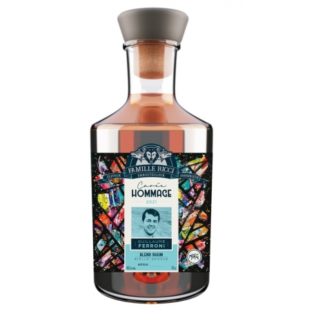 Famille Ricci Rhum Vieux Hommage 2021 à G. Ferroni 48,1° Marie Galante et Cap Vert 