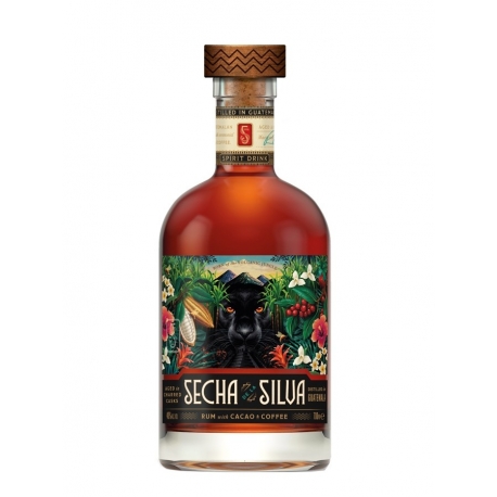 Secha de la Silva Boisson Spiritueuse à Base de Rhum avec Cacao et Café 40° Guatemala