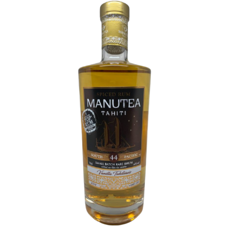 Manutea Rhum Epicé Vanilla Tahitensis 44° 70 cl Polynésie Française