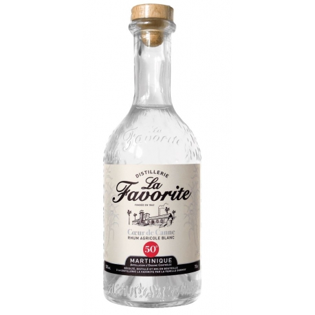 Favorite Rhum Blanc Cœur de Canne 50° 70cl Martinique