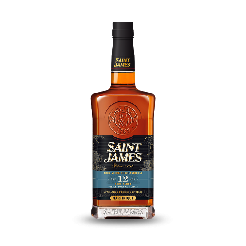 Rhum Agricole SAINT JAMES Rhum Vieux 12 ans Martinique - Christian de  Montaguère